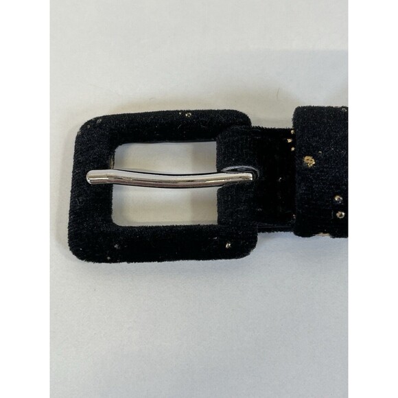 Urban Outfitters Belt Black Velvet  With Gold Constellation Pattern Womans Sz Sm - Picture 11 of 11